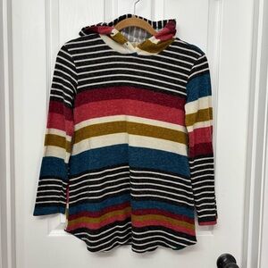 2/$25 Multicolor Striped Hooded Top | New N Forever M